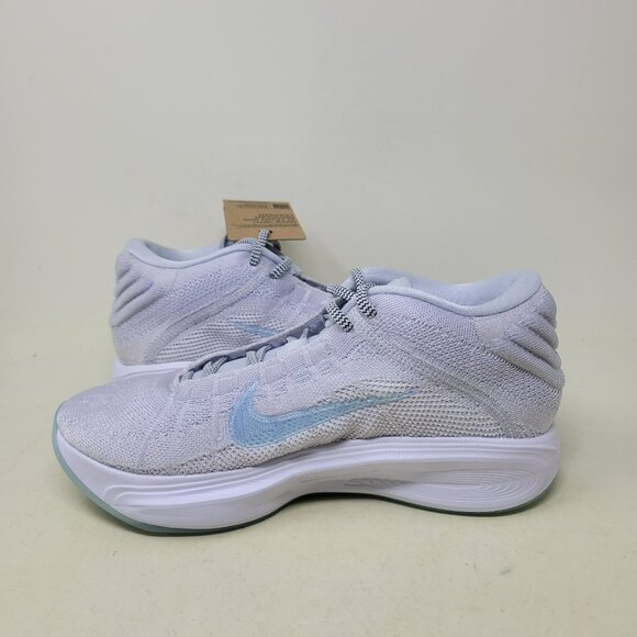 Nike GT Hustle 3 'Glacier Blue' White Sneakers Men's Size 9.5 FV5953-004 - Picture 8 of 10